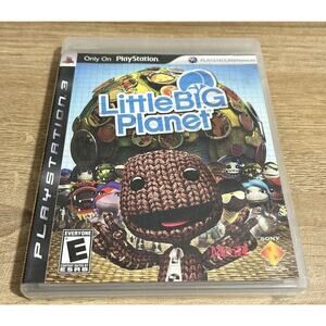 LittleBigPlanet (Sony PlayStation 3, 2008) PS3 Complete Manual Game Case Artwork
